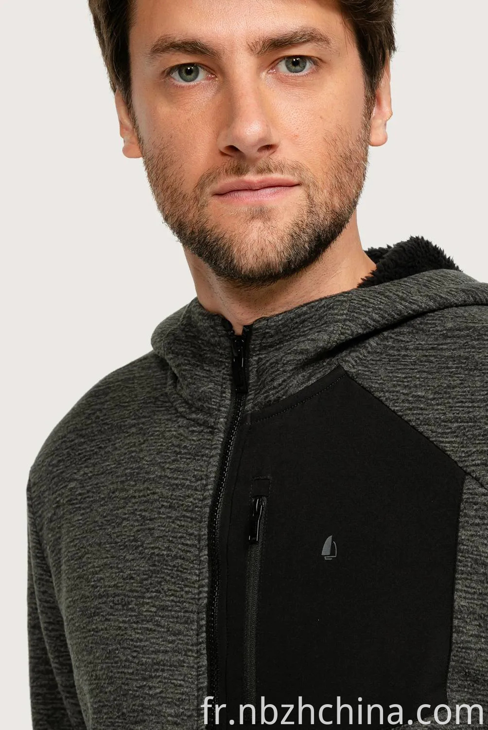 Mens Melange Fleece Pullover Hoodies